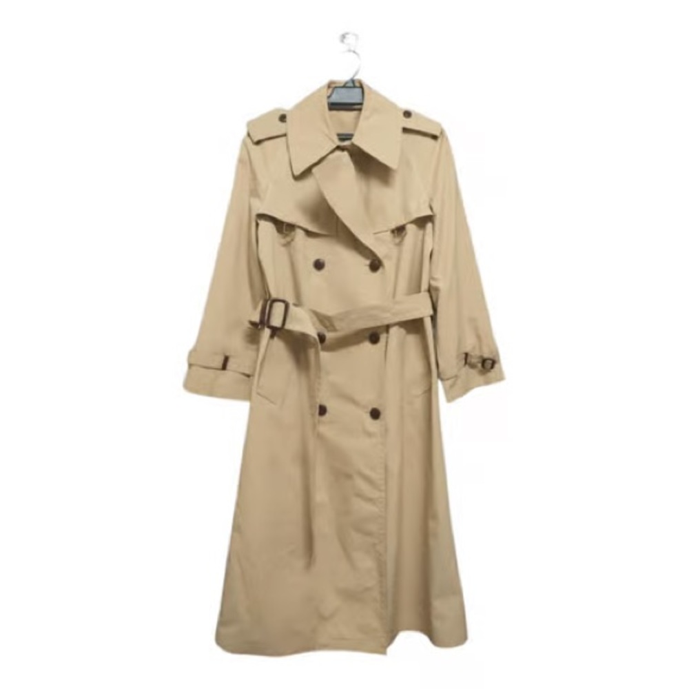 Vintage Etienne Aigner Trench coat/ Khaki Size 6/Small